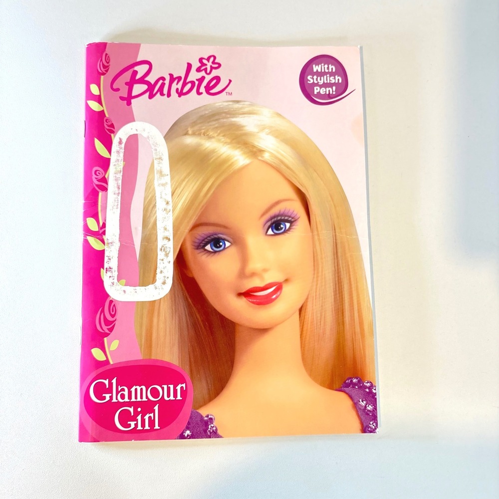 Barbie Glamour Girl Activity Coloring Book 2004 Golden Books Vintage Fashion